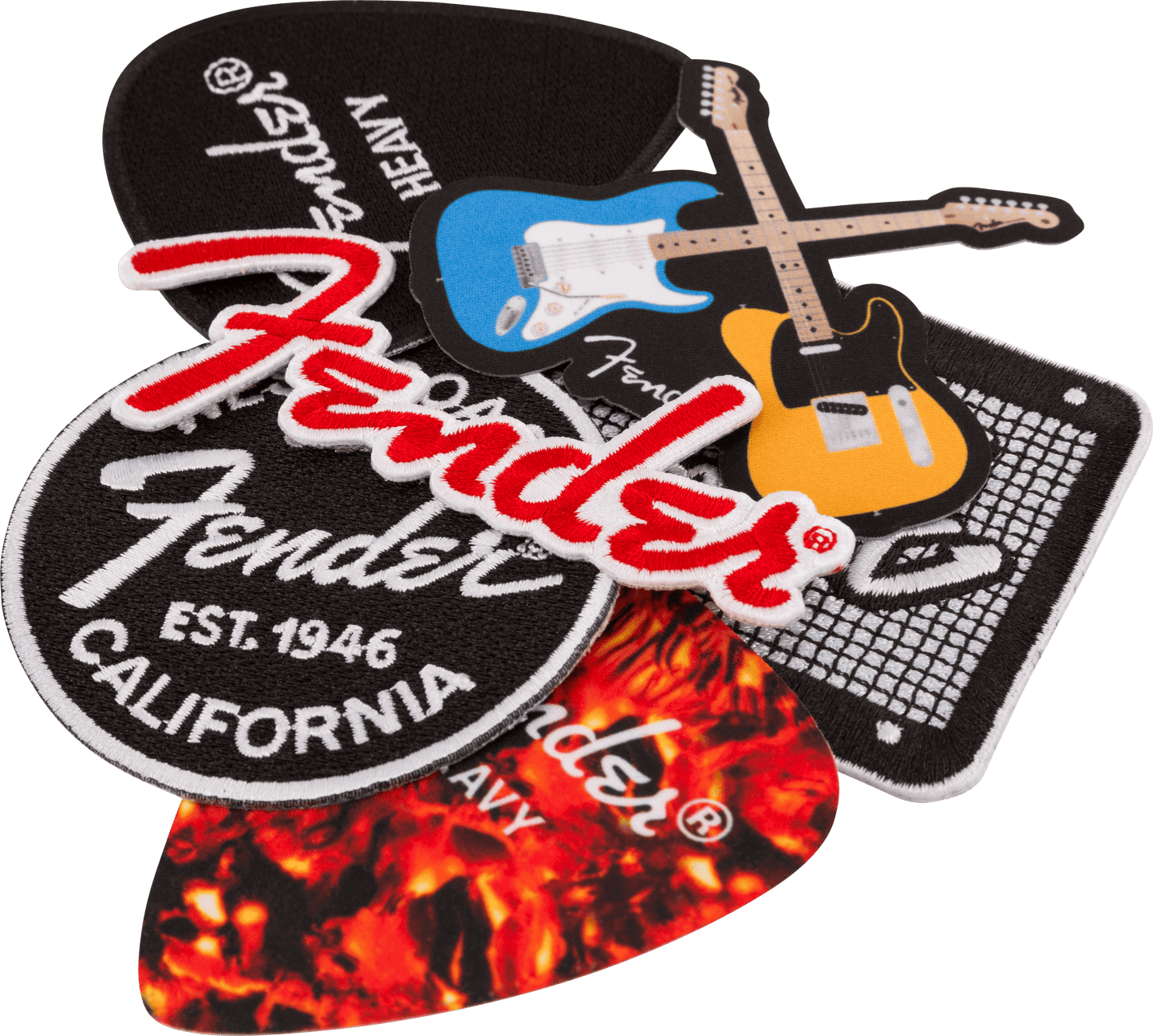 Fender™ Heavy Pick Patch, Tortoiseshell