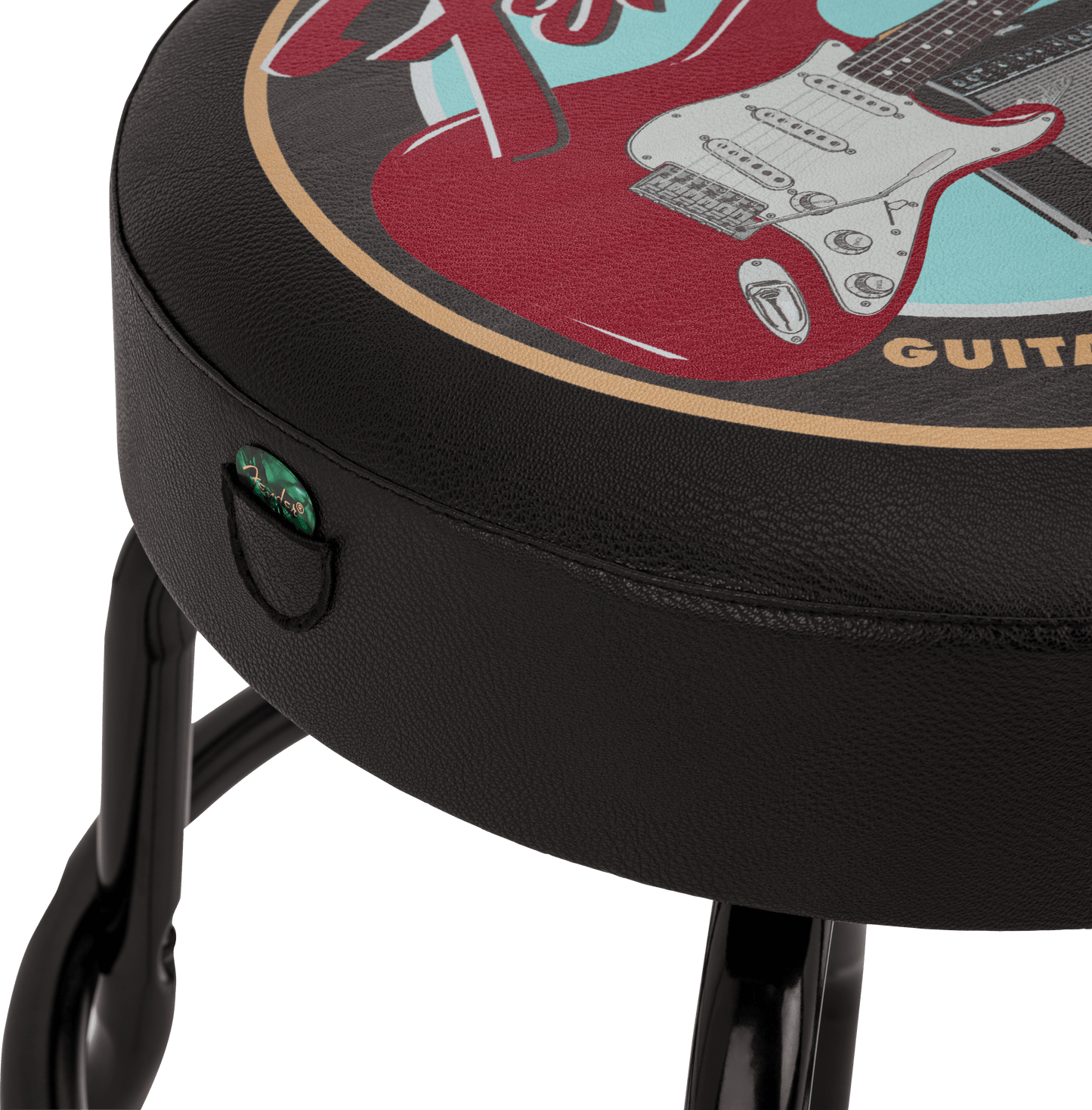 Fender® Guitars & Amps Pick Pouch Barstool, Black