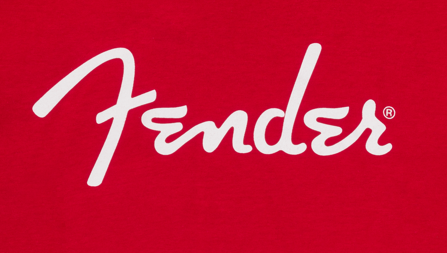 Fender® Spaghetti Logo T-Shirt, Dakota Red